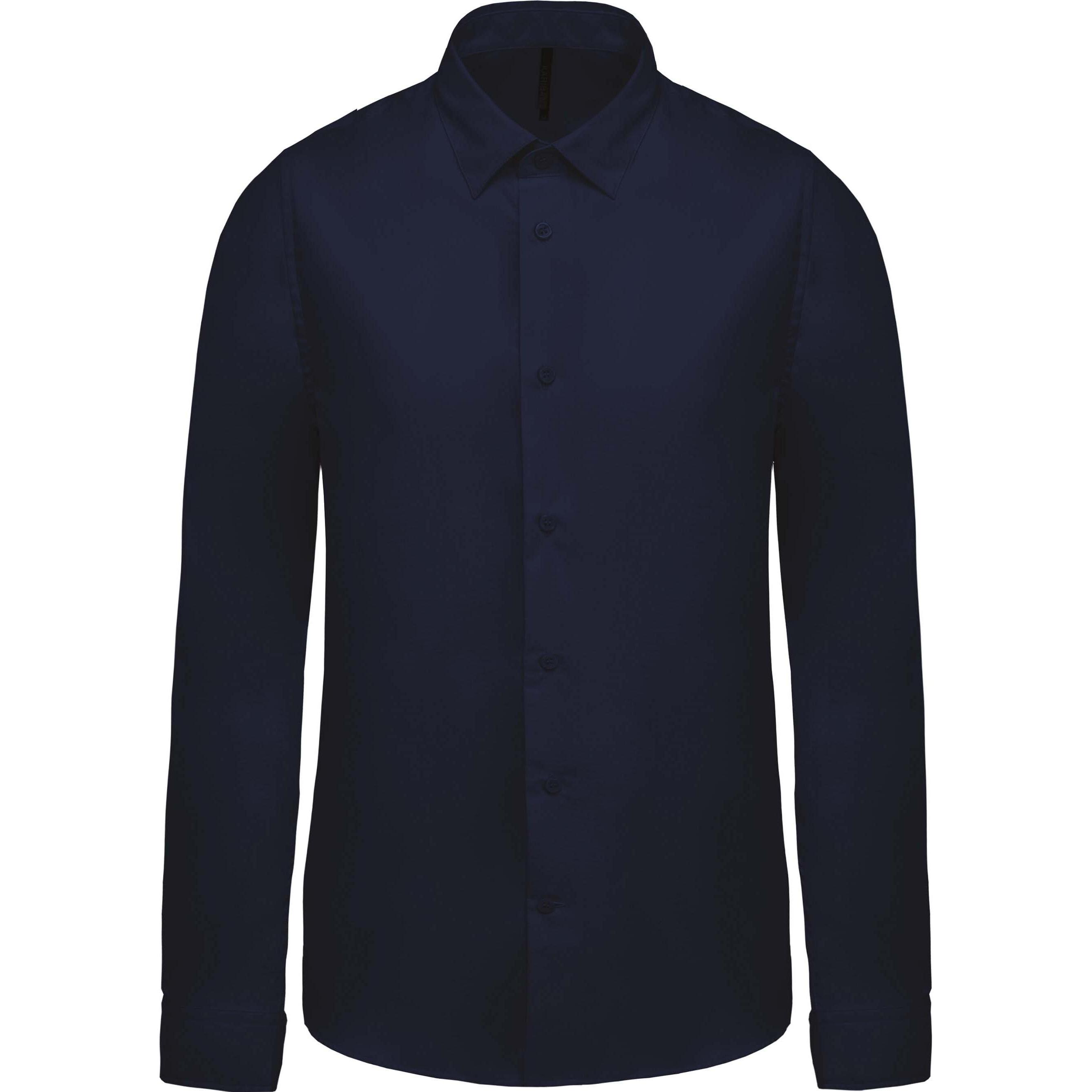 Kariban, Herren, Hemd, Popeline, Blau, (XXL)