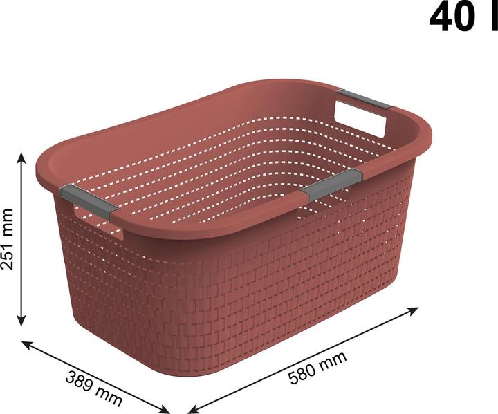 Image du produit Rotho 2er Set Wäsche COUNTRY (40 l)