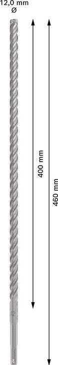 Actual product image Bosch Zubehör PRO SDS plus-5X hammer drill bit, 12 x 400 x 460 mm