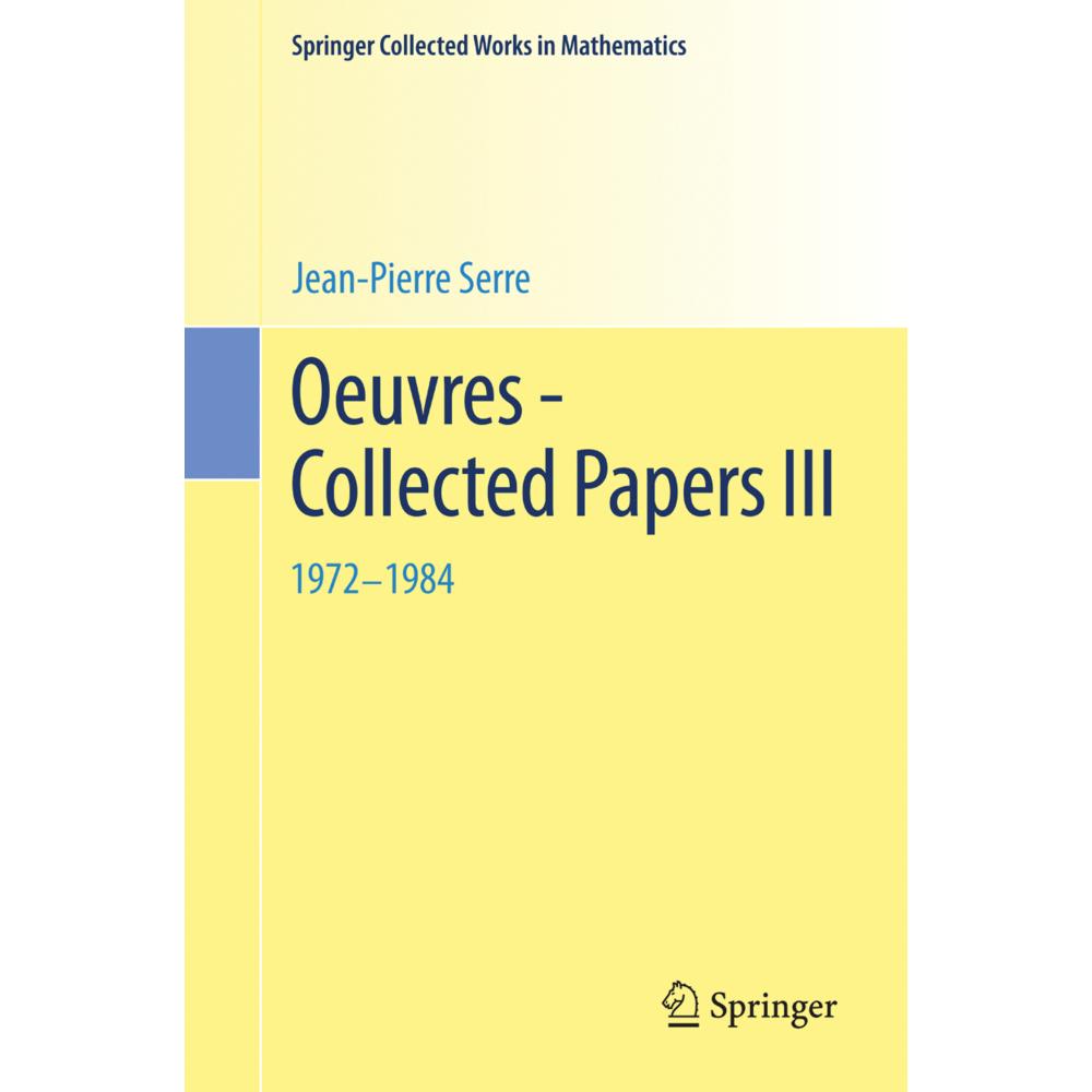 Oeuvres - Collected Papers III, Fachbücher von Jean-Pierre Serre