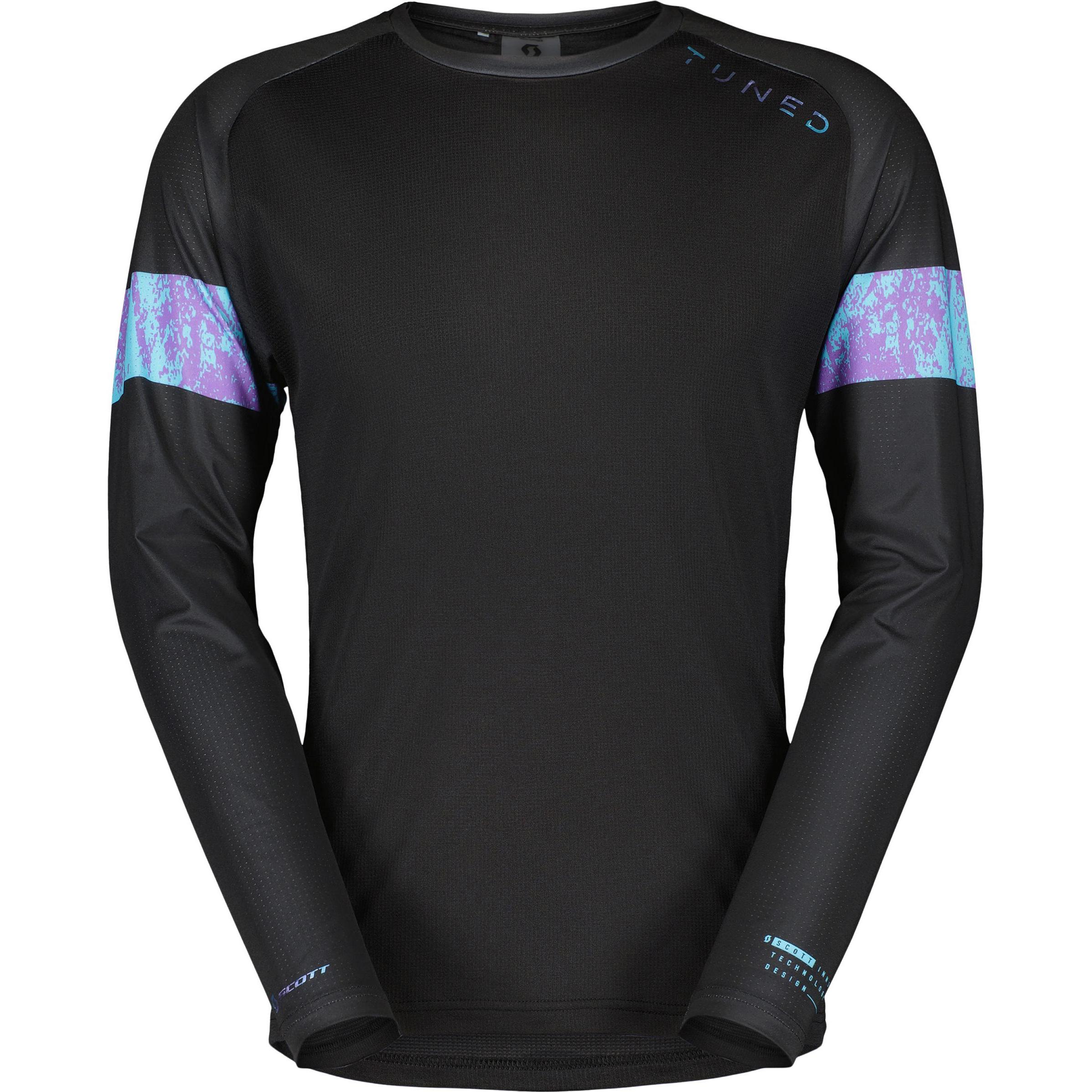 Scott Sports, Herren, Velotrikot, Trail Tuned L/S (M), Schwarz, M