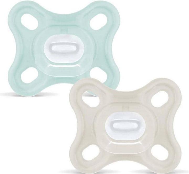 MAM ComfortTM klinischer Vollsilikon Nuggi 0-3m, Farbe Unisex (2x, 0 - 3 Mesi)