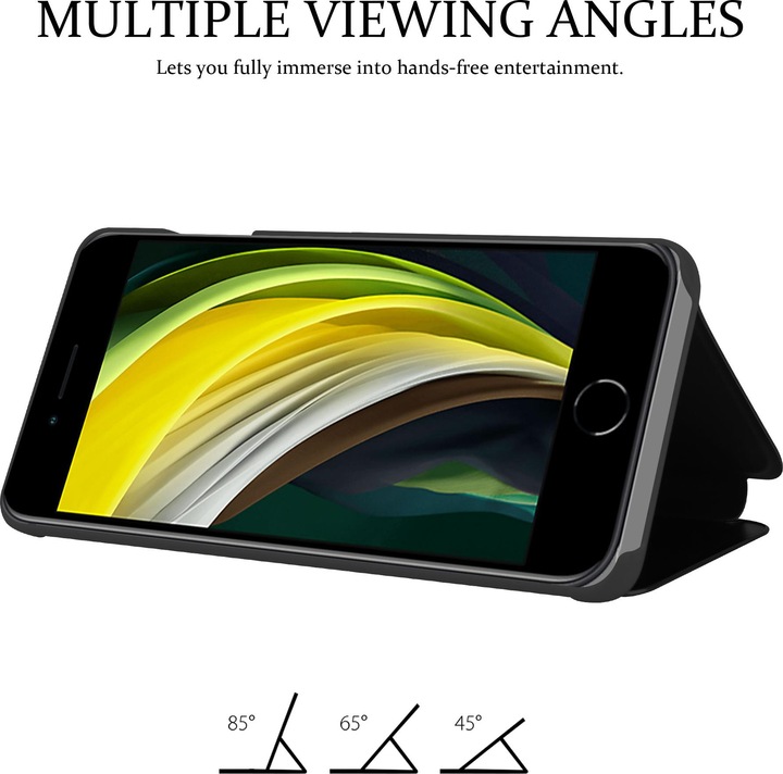 Immagine prodotto Cadorabo Copertina per specchietto retrovisore Smart View a libro (Apple iPhone 7, Apple iPhone SE (seconda generazione))