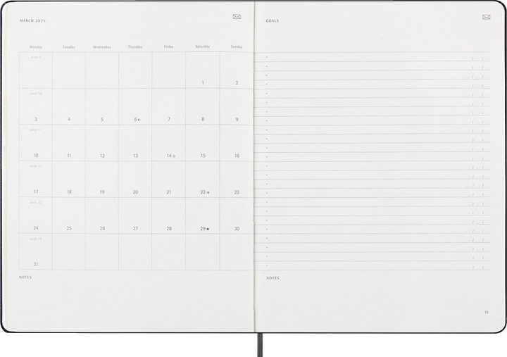 Actual product image Moleskine Smart calendar (19 x 25 cm, English)