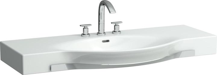 Laufen Palace washbasin, with towel rail, 1 tap hole, with overflow, can be cut on both sides, 1200x (510 mm, 1200 mm)