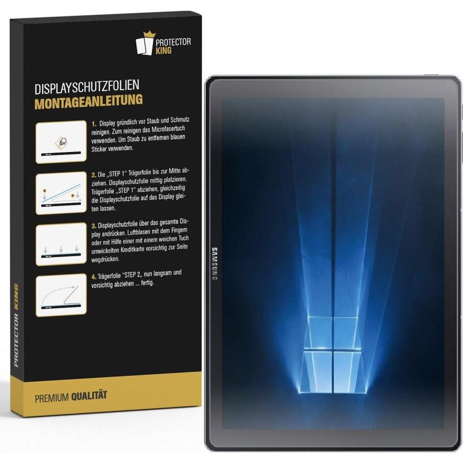 Protectorking 4x Displayschutzfolie matt Anti-Reflex entspiegelt (4 Stück, Galaxy Tab Pro S), Tablet Schutzfolie