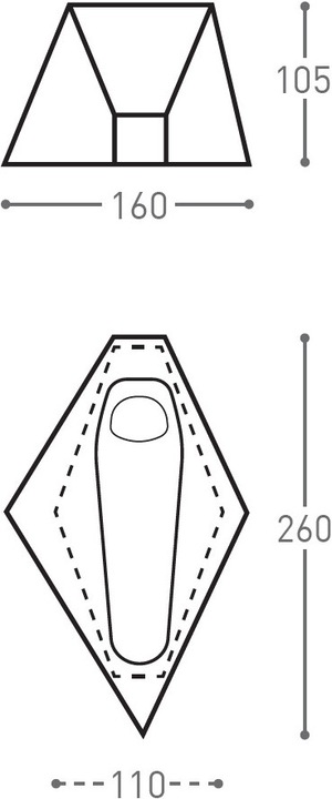 Produktbild Bach PioPio Solo (Tunnelzelt, 1 kg, 1 Person)