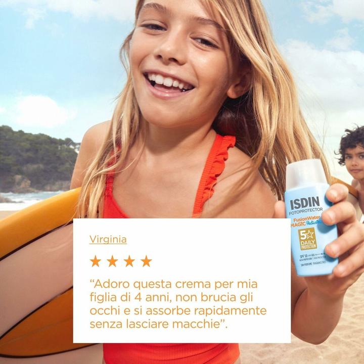 Actual product image Isdin Fusion Water SPF50 (Suntan cream, SPF 50, 50 ml)