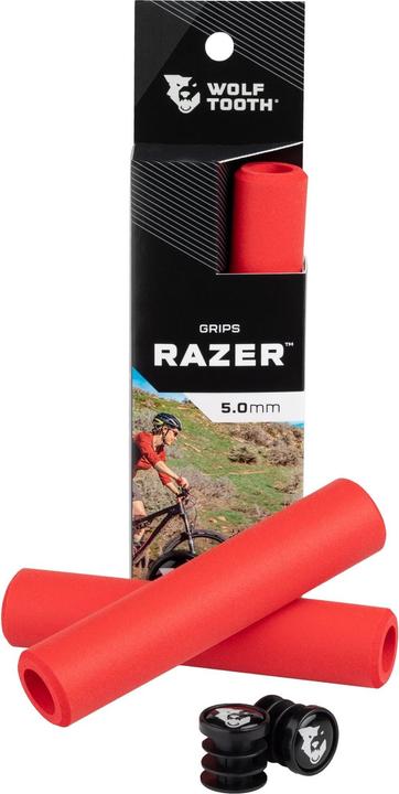 Image du produit Wolf Tooth Razer Grip, 135/30mm, rouge