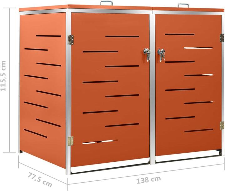 Actual product image vidaXL Mülltonnenbox