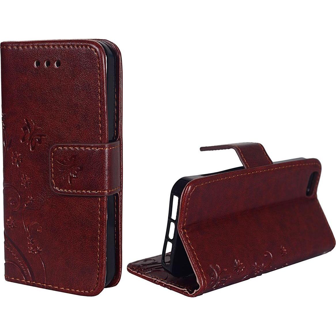 Thumbnail - König Design Schutz Handy Hülle für Apple iPhone 5 / 5s / SE Case Cover Tasche Wallet Etui (Apple iPhone 5), Smartphone ...