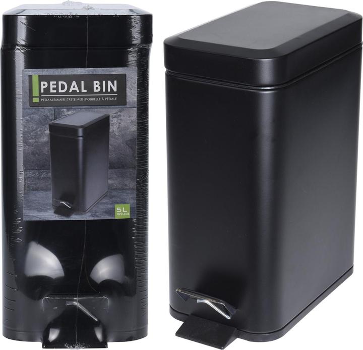 Actual product image Mojawo Metal waste bin Pedal bin Waste bin Cosmetic bin 5L (5 l)