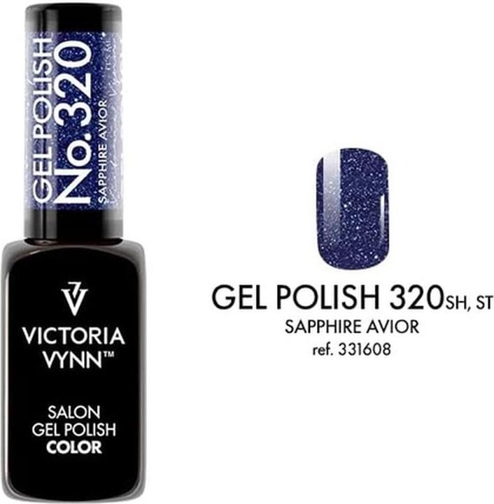 Immagine prodotto Visconti Di Modrone Victoria Vynn Gel Polish Colore 320 Sapphire Avior UV/LED Soak Off 8ml (Zaffiro Aviatore, Vernice UV gel)