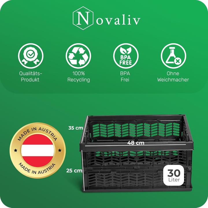 Actual product image Novaliv Folding boxes foldable stable