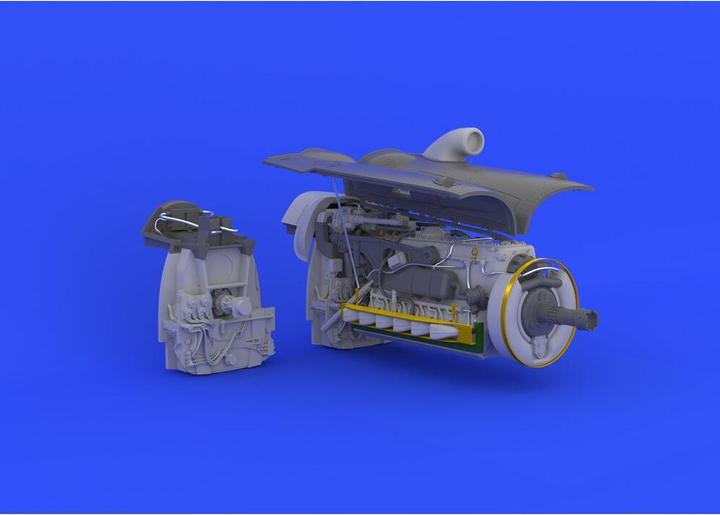 Actual product image Eduard Bf 109G-6 engine for Revell