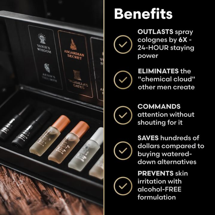 Actual product image The Beard Struggle Concentrated Cologne Oil Sampler Kit (30 ml)