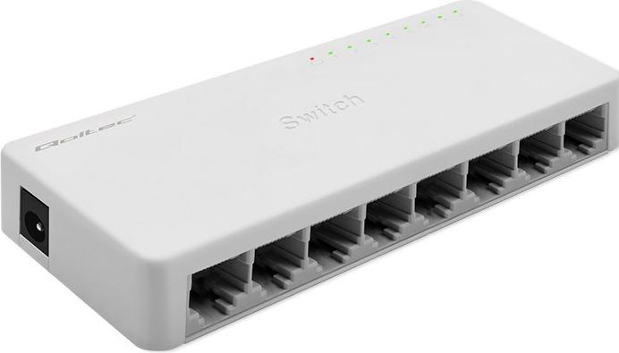 Image du produit Qoltec Netzwerk SWITCH 8xRJ45 Port 1000Mbps LAN (8 ports)
