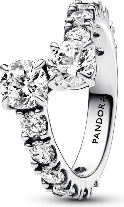 Produktbild Pandora Glitzernder Überlappender Band-Ring (56, 925 Silber)