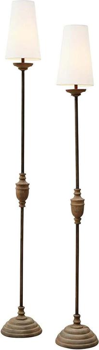 Immagine prodotto Loberon Set di 2 lampade da terra Abigail beige/marrone (E27)