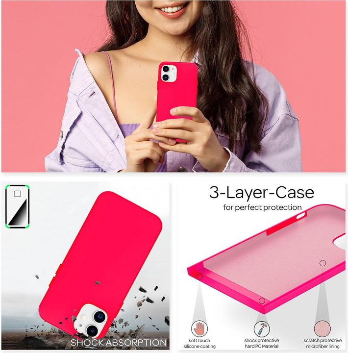 Immagine prodotto Nalia Custodia per cellulare in silicone liquido (Apple iPhone 12)