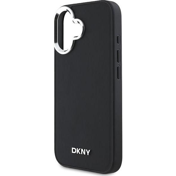 Thumbnail - DKNY DKHMP16SPSCMCLK iPhone 16 6.1" czarny/black hardcase Plain Silver Logo MagSafe (Apple iPhone 16), Smartphone Hülle,...