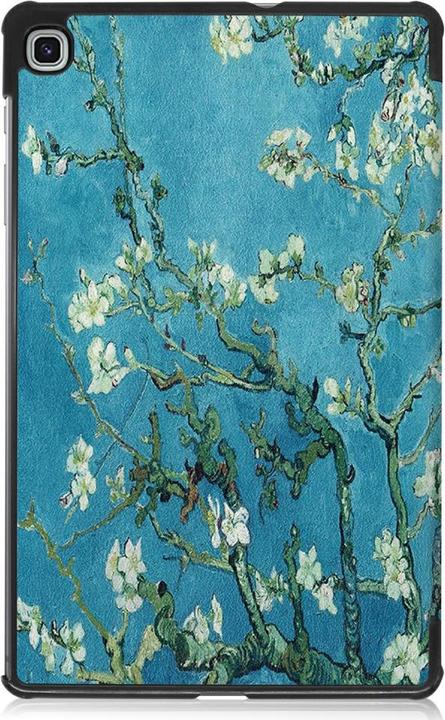 Actual product image Cover-Discount Galaxy Tab S6 Lite - Tri-fold Smart Leather Case Flowers (Galaxy Tab S6 Lite 10.4 (2020))