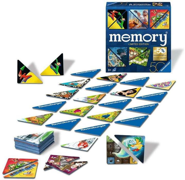 Actual product image Ravensburger 22463 memory® 50 years of the Blue Triangle - The limited special edition for the 50th anniversary