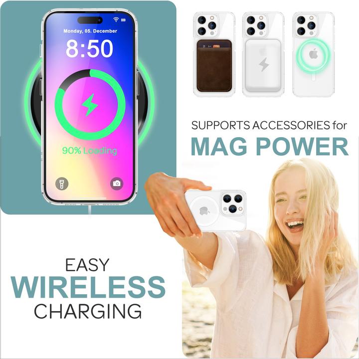 Produktbild Nalia Klare Harte Hülle mit MagSafe (Apple iPhone 16 Pro Max)