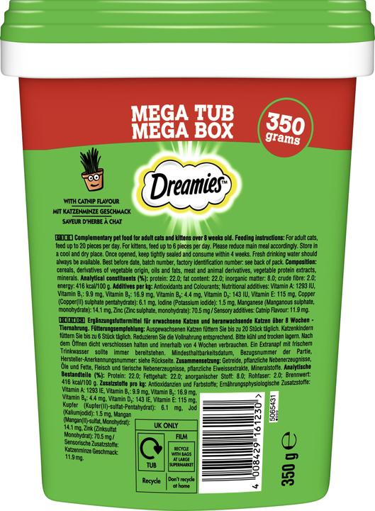 Produktbild Dreamies Mega Box Katzenminze (Adult, Junior, 350 g)