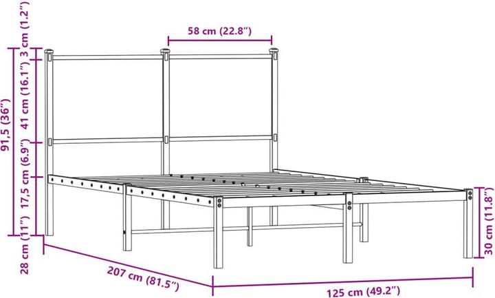 Image du produit vidaXL Bettgestell (120 x 200 cm)