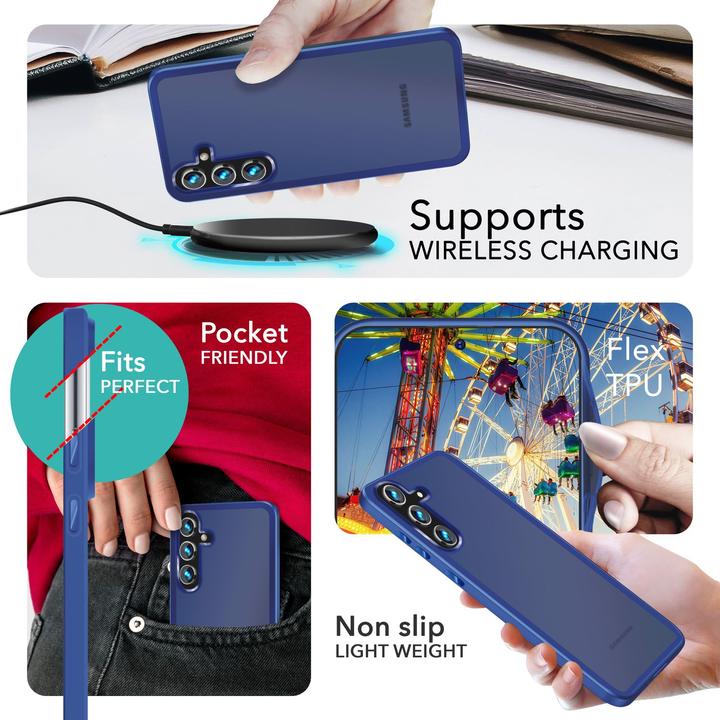 Actual product image Nalia Semi-transparent hybrid cover with protective frame (Samsung Galaxy S24)