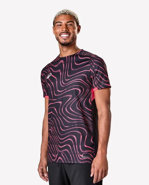 Immagine prodotto Kipsta Damen/Herren Fussball Trikot kurzarm - VIRALTO Topo schwarz/neonrosa (M)