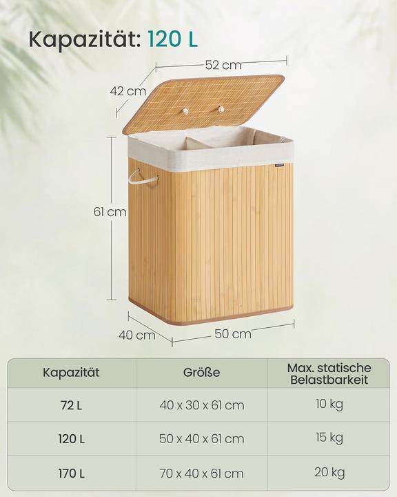 Actual product image Songmics Wäschekorb (120 l)