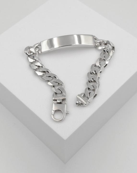 Immagine prodotto Muau Bracciale con badge (19 cm, Argento 925)