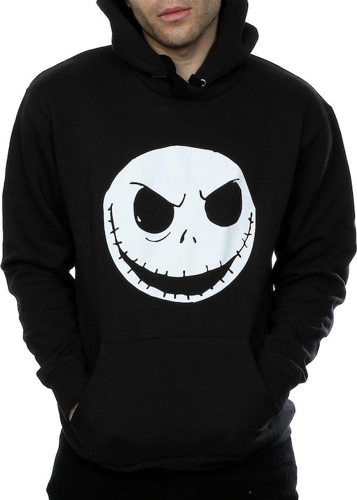 Image du produit Dick Smith Sweat à capuche en coton pour hommes Jack Skellington Face (XL)