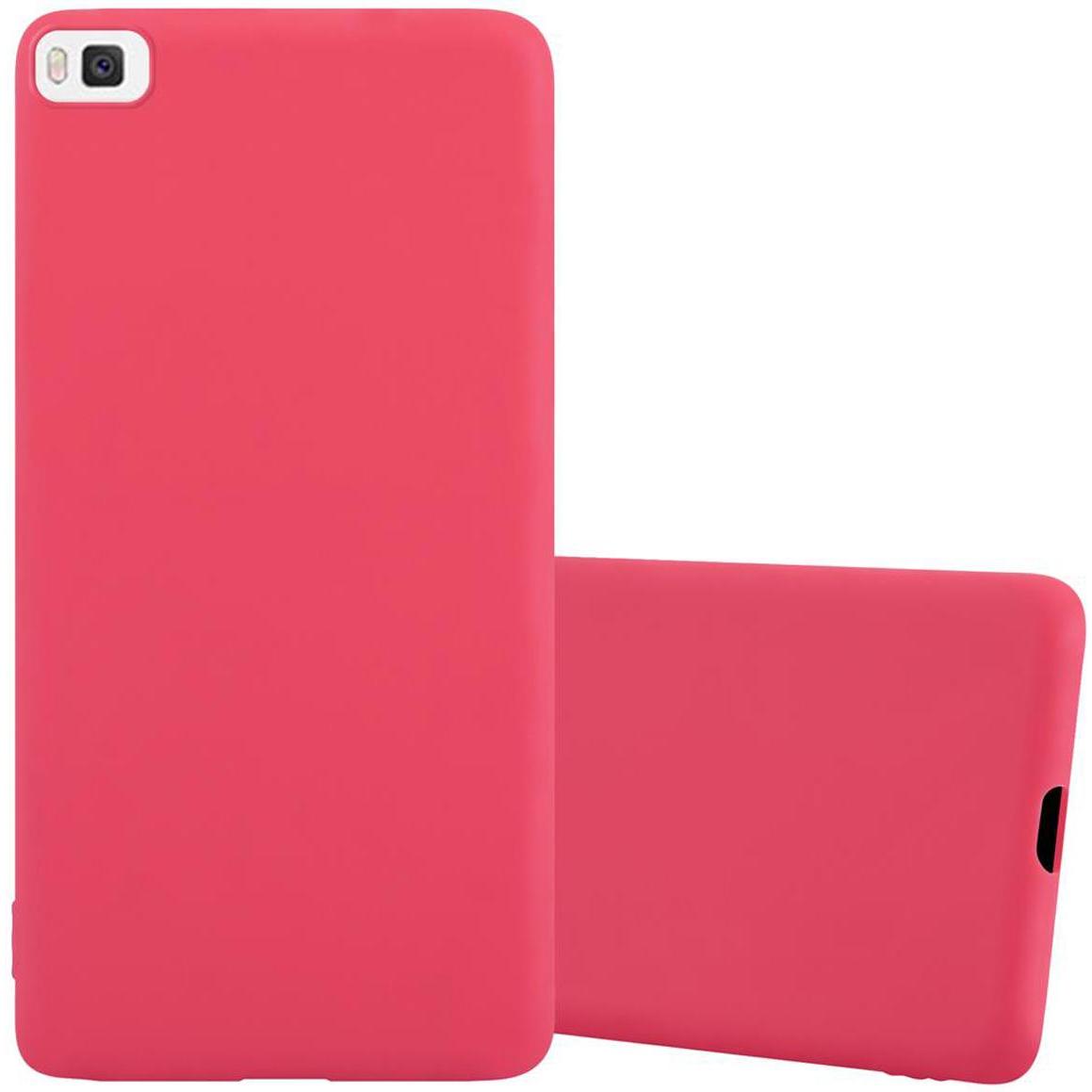 Thumbnail - Cadorabo TPU Candy Cover (Huawei P8), Smartphone Hülle, Rot