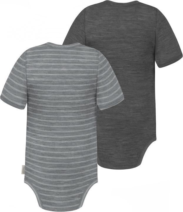 Produktbild Normani 2er Set Baby Merino Body Kurzarm „Tauranga" - 9293 (68)