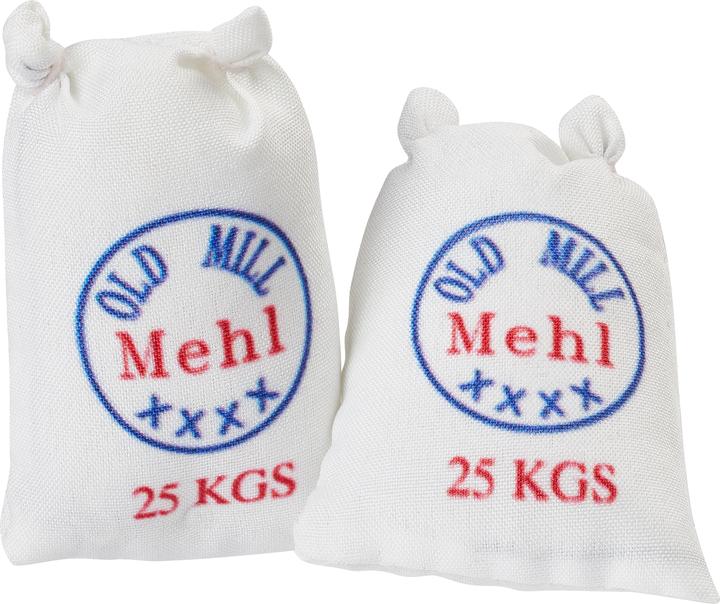 Immagine prodotto Hobby Fun Mini utensili Sacco di farina 2 pezzi, bianco