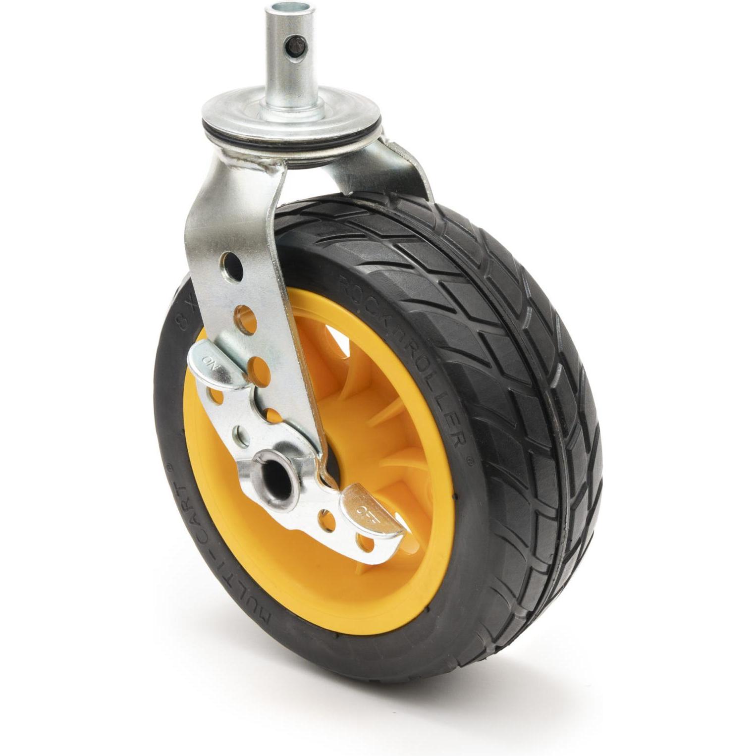 RocknRoller Rock N Roller - RCSTR8X3 - 8X3 Ground Glider Caster with Brake (for R12, R18) (Ricambi), Bauletti + Case audio