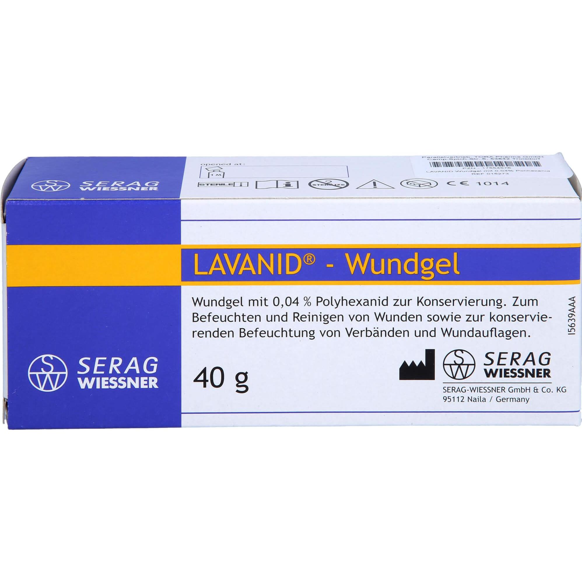 Lavanid, Wundversorgung, Wundgel 0.04% Poli, 1X40 g GEL