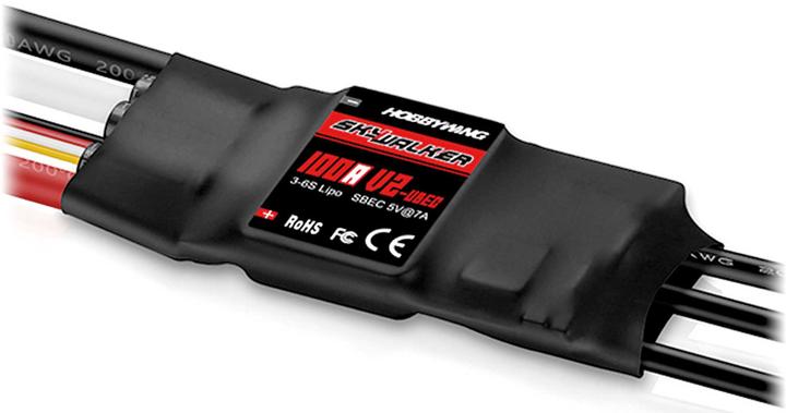 Actual product image Hobbywing Skywalker V2 100A 3-6s, 7A BEC