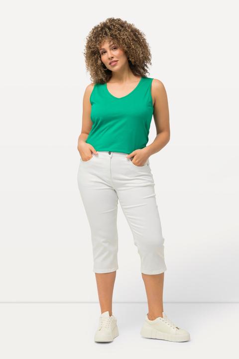 Produktbild Ulla Popken Capri Jeans Sarah, schmale 5-Pocket-Form, Saumschlitz (60)