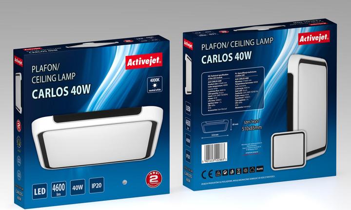 Image du produit Activejet Plafonnier à LED AJE-CARLOS 40W (5000 lm, E27)