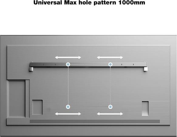 Image du produit Multibrackets M Universal Public Wallmount Black Large (Mur, 85", 80 kg)