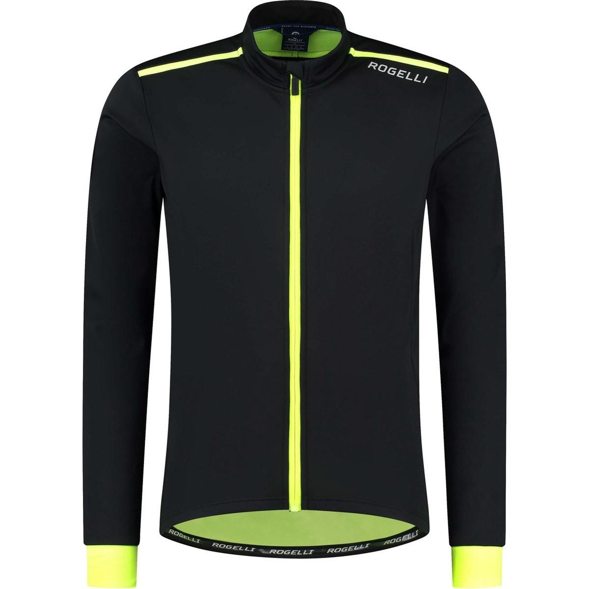 Rogelli Core Fahrradjacke Herren - Rennradjacke - Schwarz/Gelb (XL) (003-045)