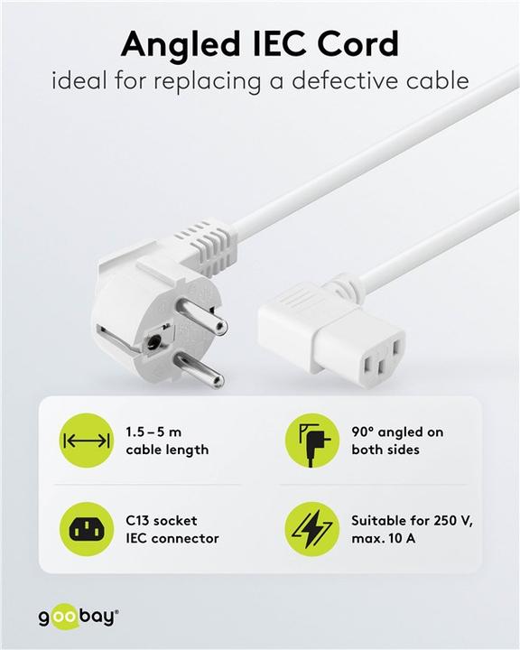 Image du produit Goobay Câble d'alimentation (5 m)