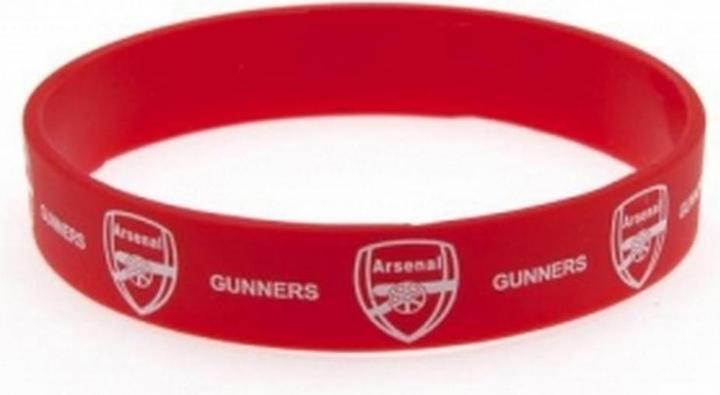 Actual product image Arsenal FC Official silicone wristband (100% silicone)