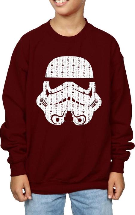 Produktbild Star Wars Christmas Stormtrooper Helmet Sweatshirt Jungen (152, 158)