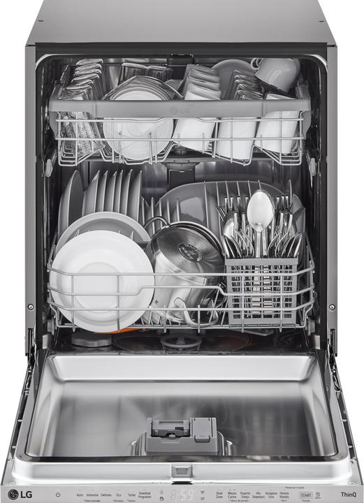 Produktbild LG QuadWash DB242TX Vollautomatischer Geschirrspüler Klasse D 46dB 14 Massgedecke Wi-Fi