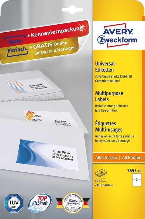 Actual product image Avery Labels, Home Office, Kleinpackung